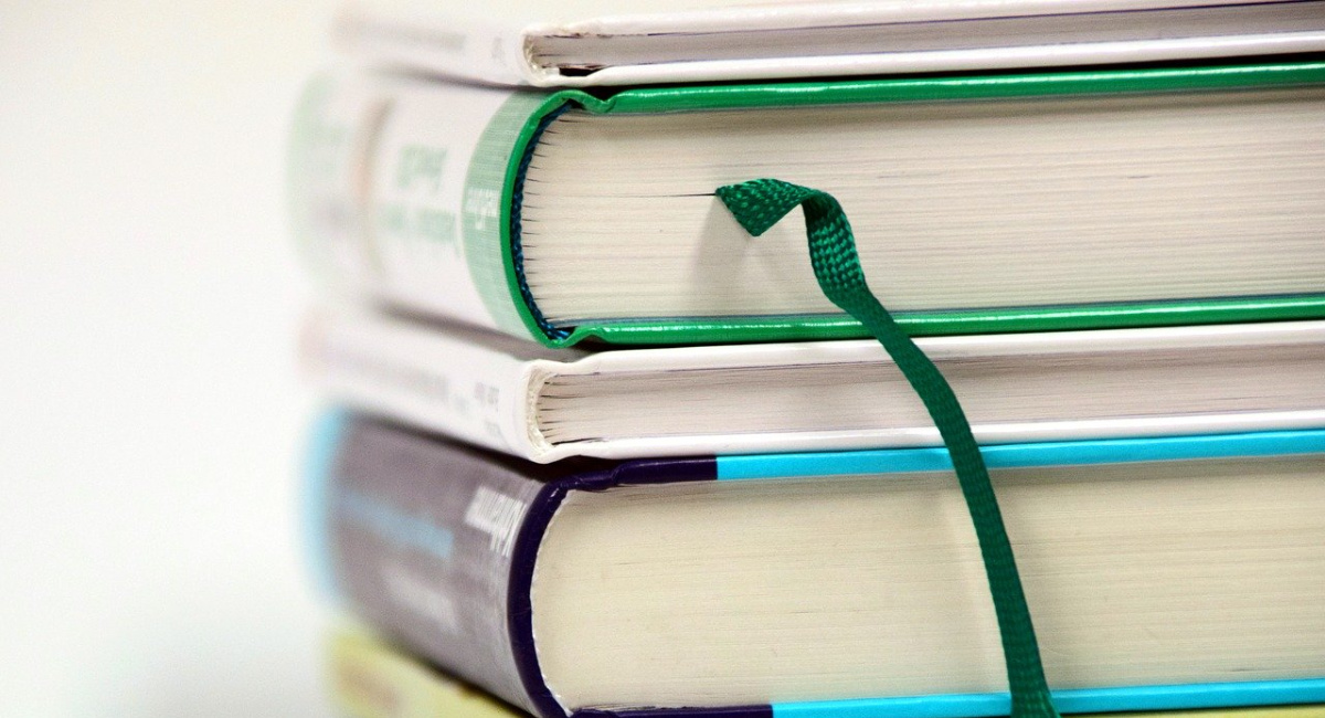 A stack of books