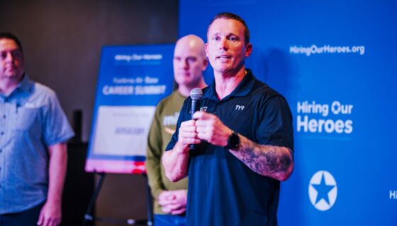 Dakota Meyer speaks at Hiring Our Heroes' Career Summit